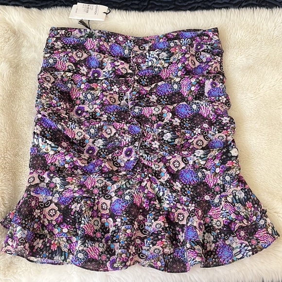 BNWT Isabel Marant Milendi Ruched Skirt - size 10 - Picture 6 of 12